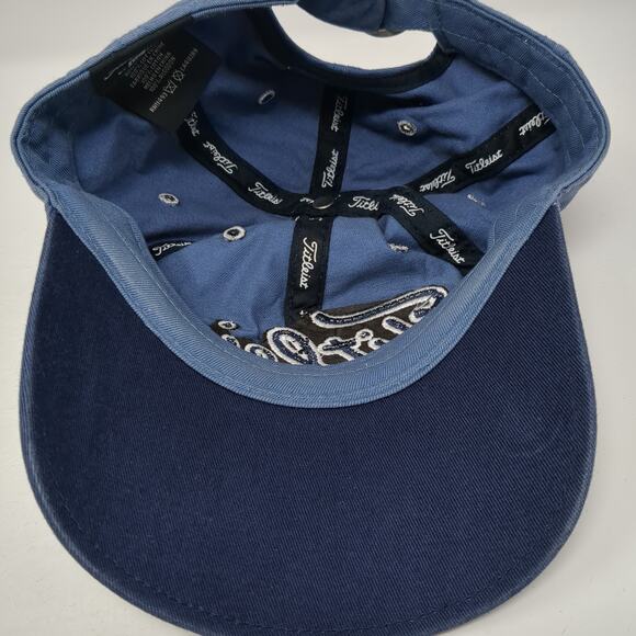 Titleist by New Era Slideback Hat Blue One Size Embroidered 6 Panel - Picture 7 of 9